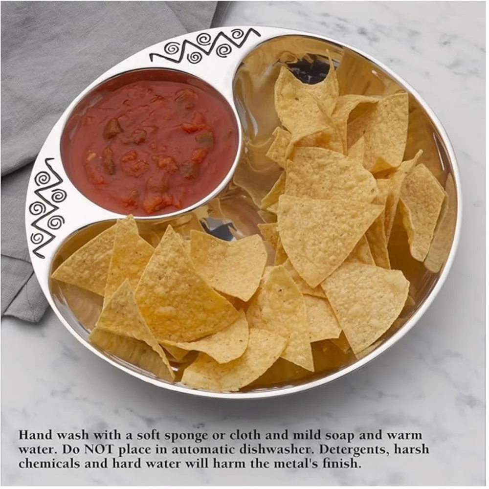 NWB Wilton Armetale Serveware Reggae Small Chip & Dip Set #820194
